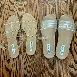 Steve Madden clear sandals